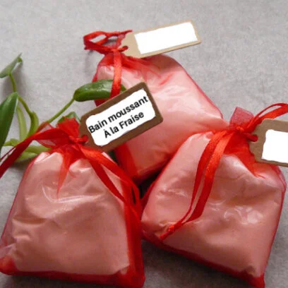 Bain mussant à la Fraise