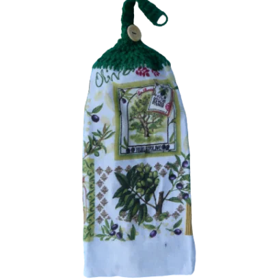 Olivier et olives serviette à mains