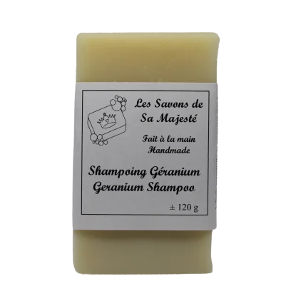 Shampoing solide Géranium en barre