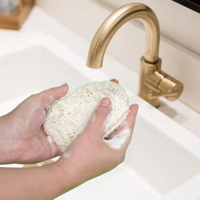 Sac à savon exfoliant en sisal